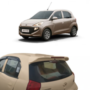 Auto Pearl FRP/ABS Drill Free Roof Spoiler Compatible with Hyundai Santro 2018 | Car Spoiler with Brake Light Reflector