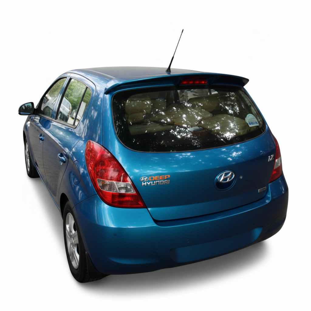 Auto Pearl FRP/ABS Drill Free Roof Spoiler Compatible with Hyundai i20 2012-2014 | Car Spoiler without Brake Light