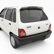 Maruti 800 Car Spoiler in Superior White