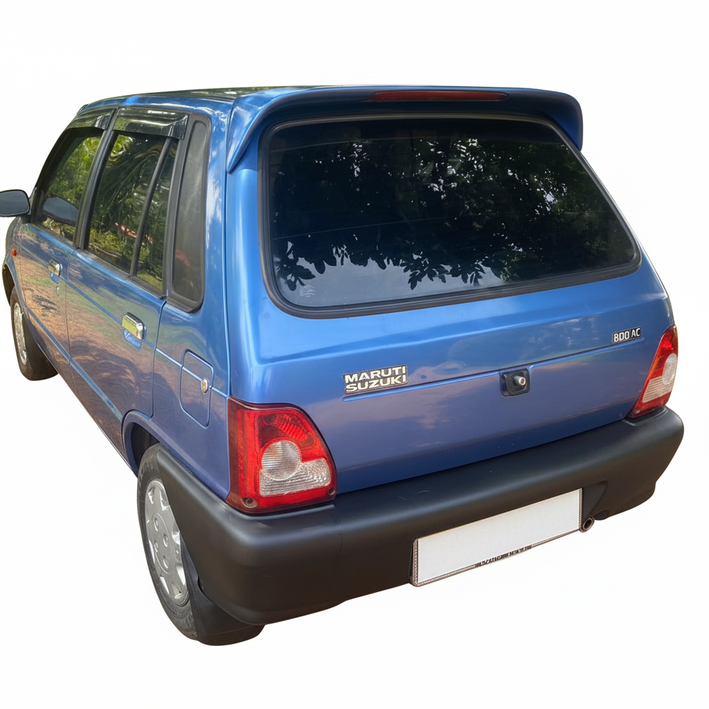 Maruti 800 Car Spoiler in Blue Blaze