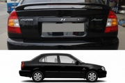 Hyundai Accent Car Spoiler in Diamond Black