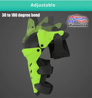 Auto Pearl Motorcycle Kneepads Moto Motocross Racing Shin Guards Full Protection Gear Riding Knee Protector Pads Knee Pads (Neon, 2 Pcs)