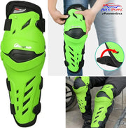 Auto Pearl Motorcycle Kneepads Moto Motocross Racing Shin Guards Full Protection Gear Riding Knee Protector Pads Knee Pads (Neon, 2 Pcs)