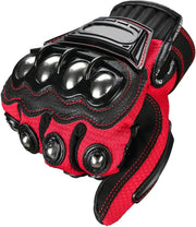 Bike Riding Gloves with Touch Screen Sensitivity Riding Full Gloves Riding Gloves (Red & Black)