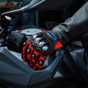 Bike Riding Gloves with Touch Screen Sensitivity Riding Full Gloves Riding Gloves (Red & Black)