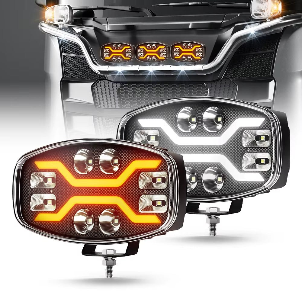 Auto Pearl 150W 10 Inch 35000LM 3-in-1 LED Work Light Spot Flood Combo Headlight Long Range LED Truck ECE with Hi LO Two-Tone Daytime Running Light