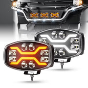 Auto Pearl 150W 10 Inch 35000LM 3-in-1 LED Work Light Spot Flood Combo Headlight Long Range LED Truck ECE with Hi LO Two-Tone Daytime Running Light