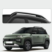 Auto Pearl Glossy Black Roof Rails Compatible with Hyundai Exter 2023 Onwards (Set of 2)
