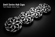 Auto Pearl Dual Spoke Wheel Cover Hub Caps - Silver Black | 13/14/15 Inch | Set of 4 | Press Fit