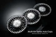 Auto Pearl Swirl Series Wheel Cover Hub Caps - Silver Black | 14/15 Inch | Set of 4 | Press Fit