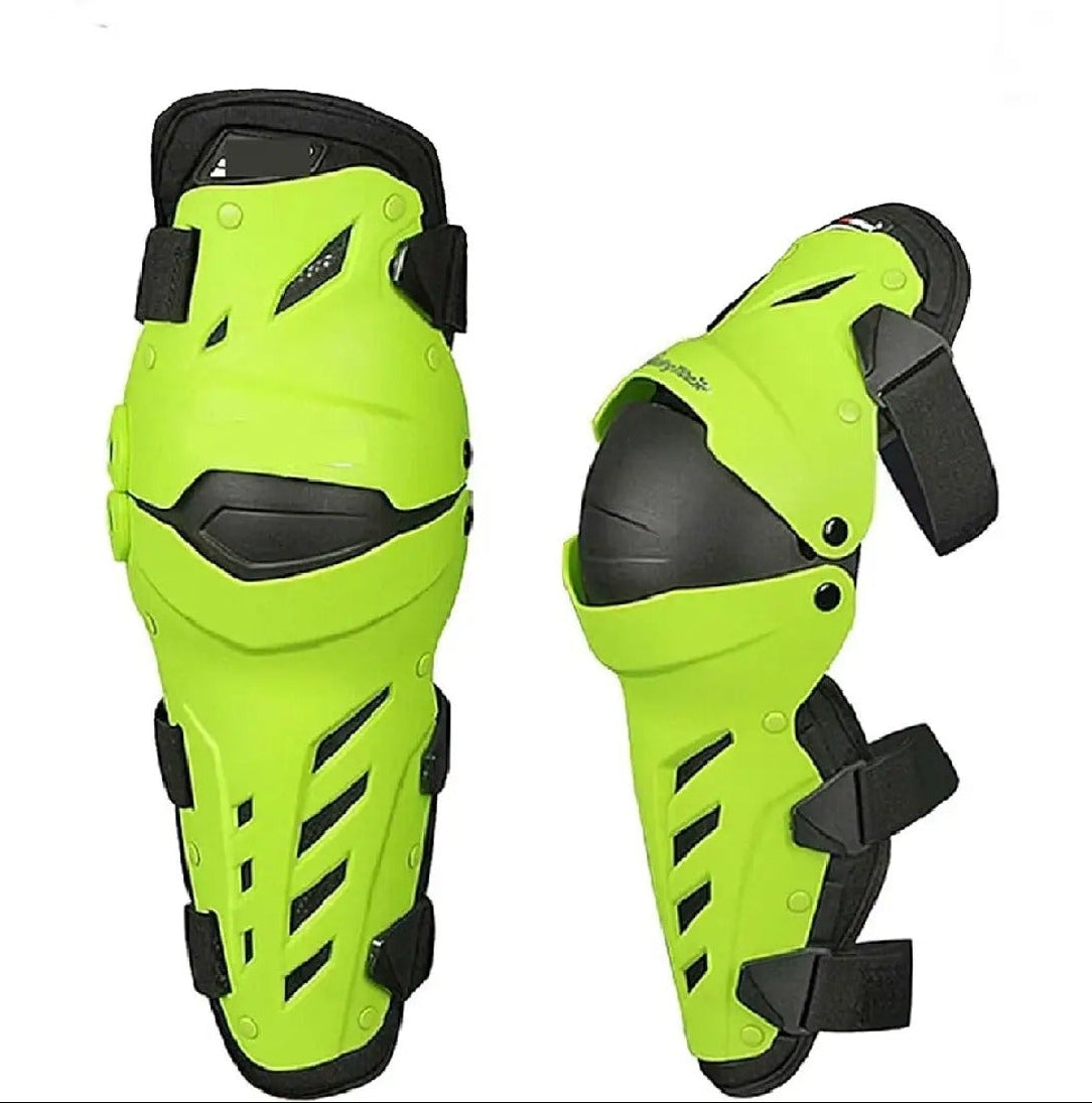 Auto Pearl Motorcycle Kneepads Moto Motocross Racing Shin Guards Full Protection Gear Riding Knee Protector Pads Knee Pads (Neon, 2 Pcs)