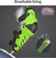 Auto Pearl Motorcycle Kneepads Moto Motocross Racing Shin Guards Full Protection Gear Riding Knee Protector Pads Knee Pads (Neon, 2 Pcs)