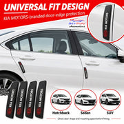 Car Door Edge Guard for KIA Models, Anti Scratch Door Protector, Soft Rubber & Silicone Shock Absorber | Prevents Dents & Paint Damage | Universal Fit Car Door Protection Strip (Black, Set of 4)