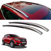 O.E. Type Roof Rail for Seltos 2019 (Set of 2)|Silver Black