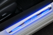 LED Sill Plate Silver Close-up Installed