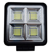 192W 64 LED Fog Light Super Bright With Mounting Brackets Powerful Lighting Range Fit For Car & Motorcycle (White, Pack of 1)