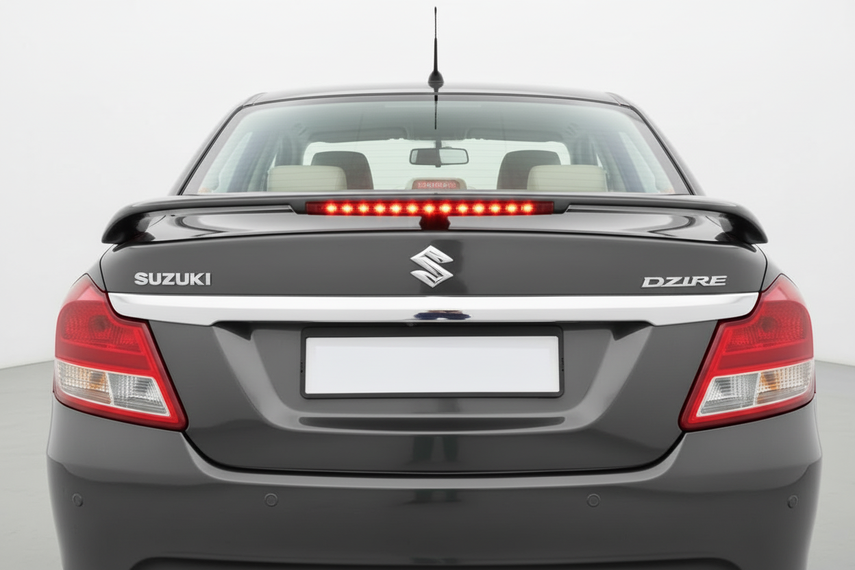 Car Spoiler with LED Brake Light Compatible with Maruti Swift Dzire (2017-2020)