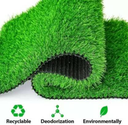 Waterproof Artificial Grass Mat for Balcony | Green Grass Carpet for Balcony | All-Weather Home and Office