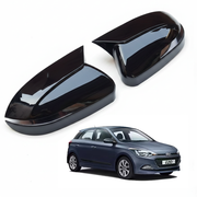 Auto Pearl Batman Style Car Side Mirror Cover Cap, ABS Material, Black, Compatible for All Car (Pack of 2)