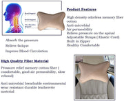 Beige Fabric Car Pillow Cushion for Universal For Car (Square)