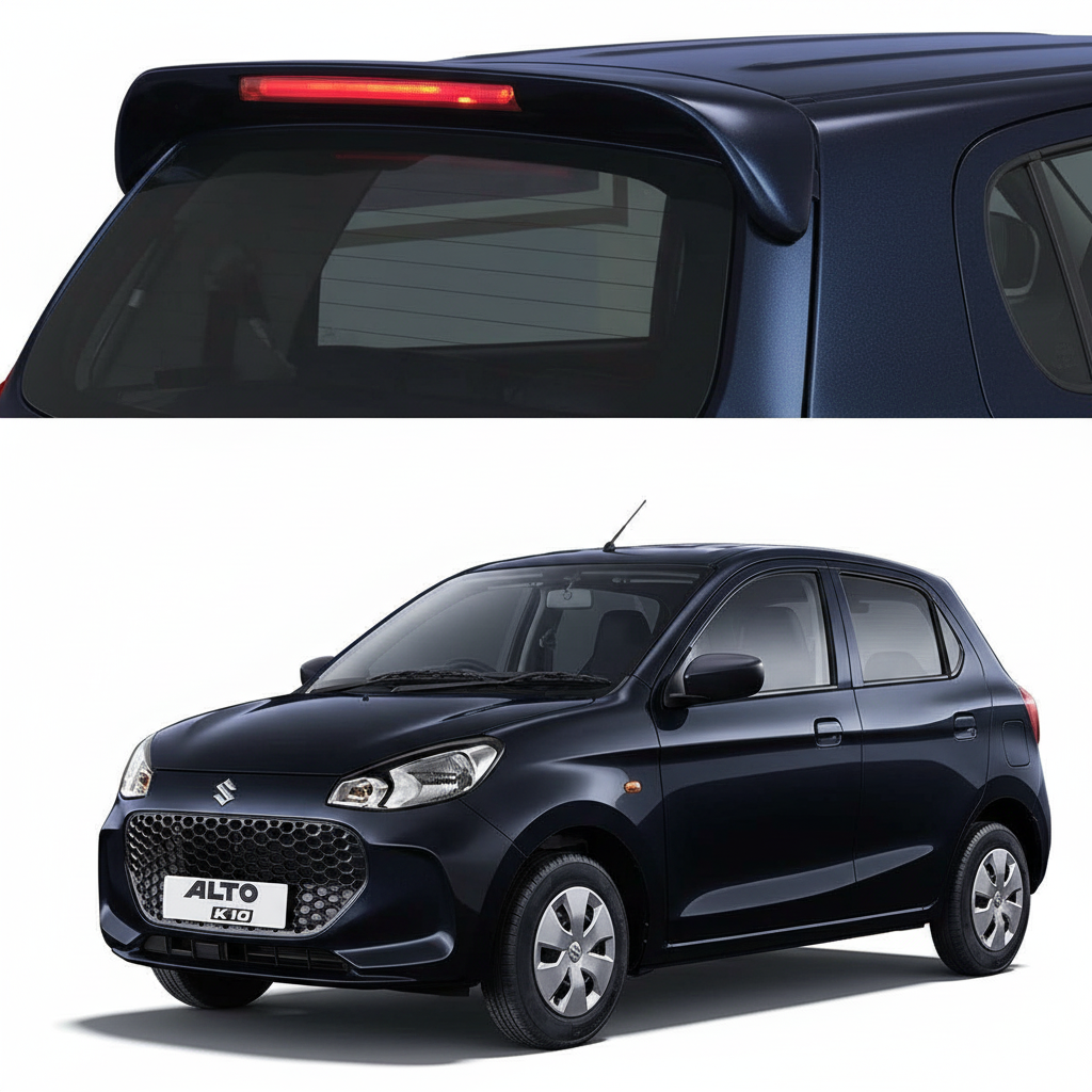 Maruti Suzuki Alto K10 2022 Roof Spoiler | Auto Pearl FRP/ABS Drill ...