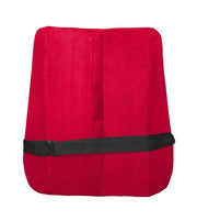 Red, Black Velvet Car Pillow Cushion for Car (Rectangular, Pack of 1)