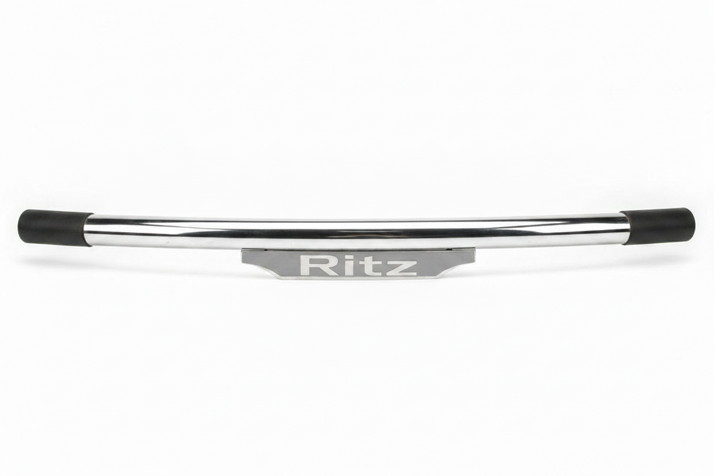 Auto Pearl Car Sleek Rear Stainless Steel Oval Crash Guard with Fittin ...