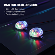 Auto Pearl Motorcycle RGB Star Light Flash Chassis Strobe Light Underglow Ambient RGB Dash Light 12V-30W Motorbike LED compatible with All Bike (Pack of 2)