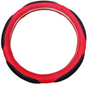 Ring Type Car Steering Wheel Cover Universal Genuine PU Non-Slip Natural Rubber Well Padded Grip Breathable Leatherite for - All Car