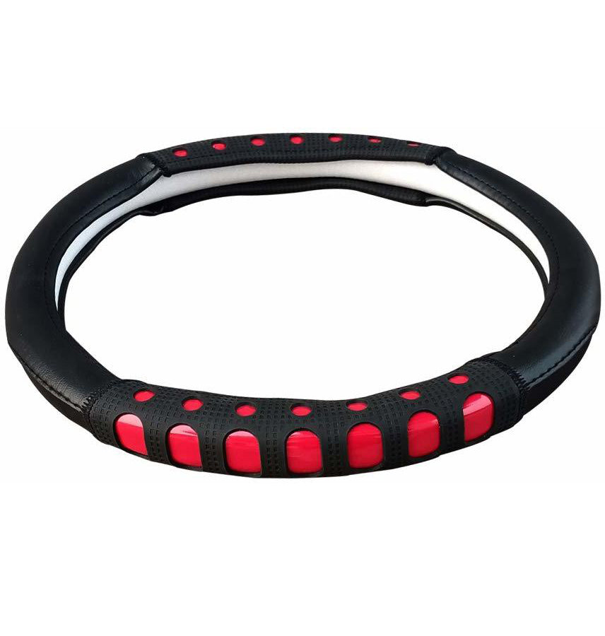 Ring Type Car Steering Wheel Cover Small (Ultimate Chrome Black) for Cars