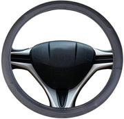 Ring Type Car Steering Wheel Cover Universal Genuine PU Non-Slip Natural Rubber Well Padded Grip Breathable Leatherite