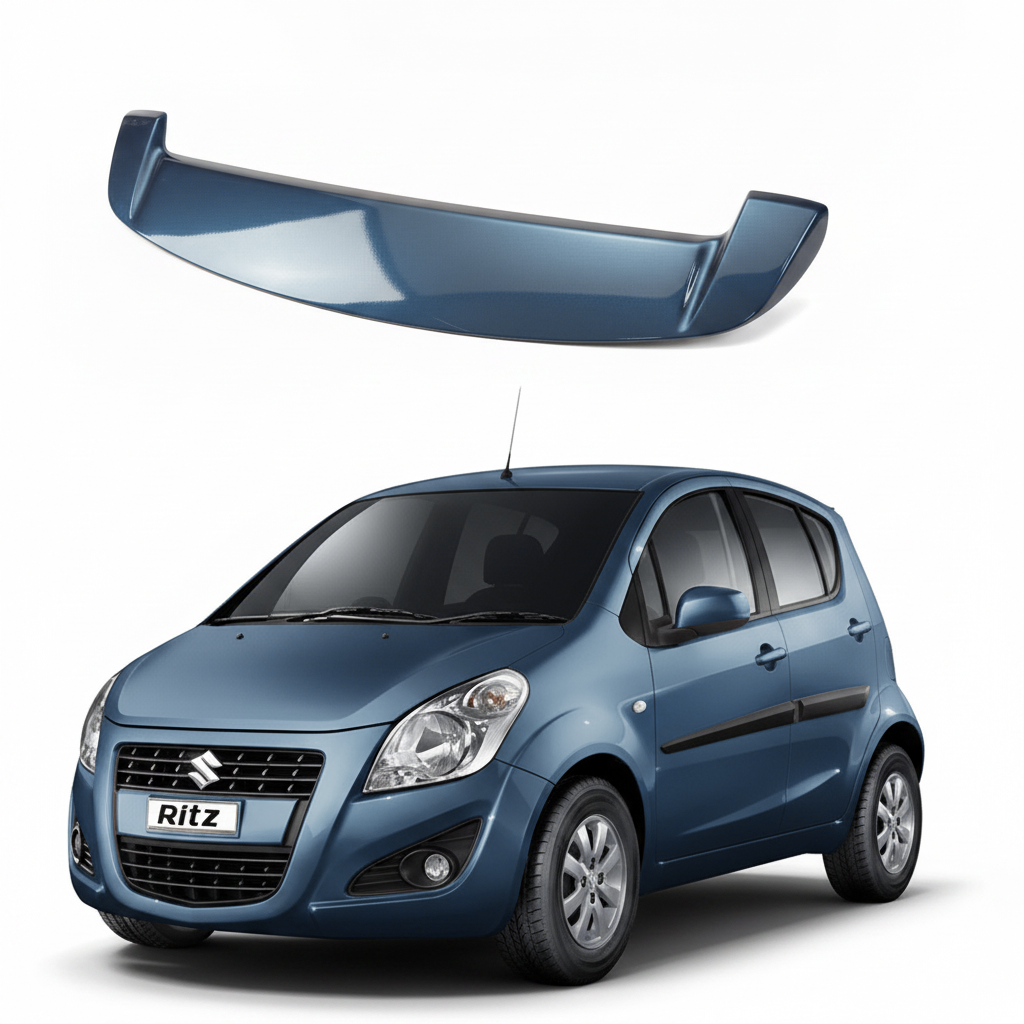 Auto Pearl Car Craft Roof Sedan Wing Rear Spoiler Compatible with Ritz |Car Spoiler without Brake Light