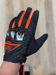 Bike Riding Gloves with Touch Screen Sensitivity Riding Gloves Riding Gloves Riding Gloves  (Black & Orange)