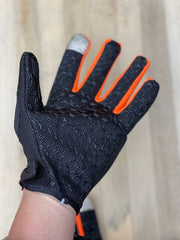 Bike Riding Gloves with Touch Screen Sensitivity Riding Gloves Riding Gloves Riding Gloves  (Black & Orange)