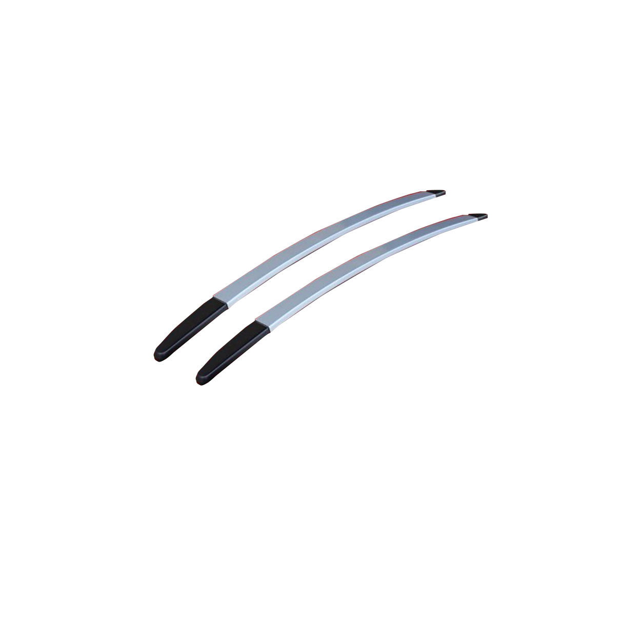 O.E. Type Roof Rail for Nexon 2017 (Set of 2)|Silver Black