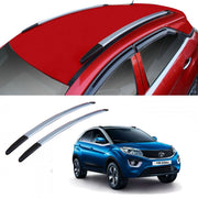 O.E. Type Roof Rail for Nexon 2017 (Set of 2)|Silver Black