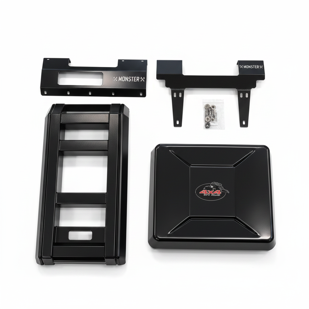 Premium Thar Roxx - Defender Style Dummy Ladder & Side Dummy Box With ...