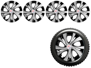 Press Type Hubcap Swift5 Wheel Cover Replacements for OEM Steel Wheels Polypropylene Material with Retention Ring | Set of 4 Pcs